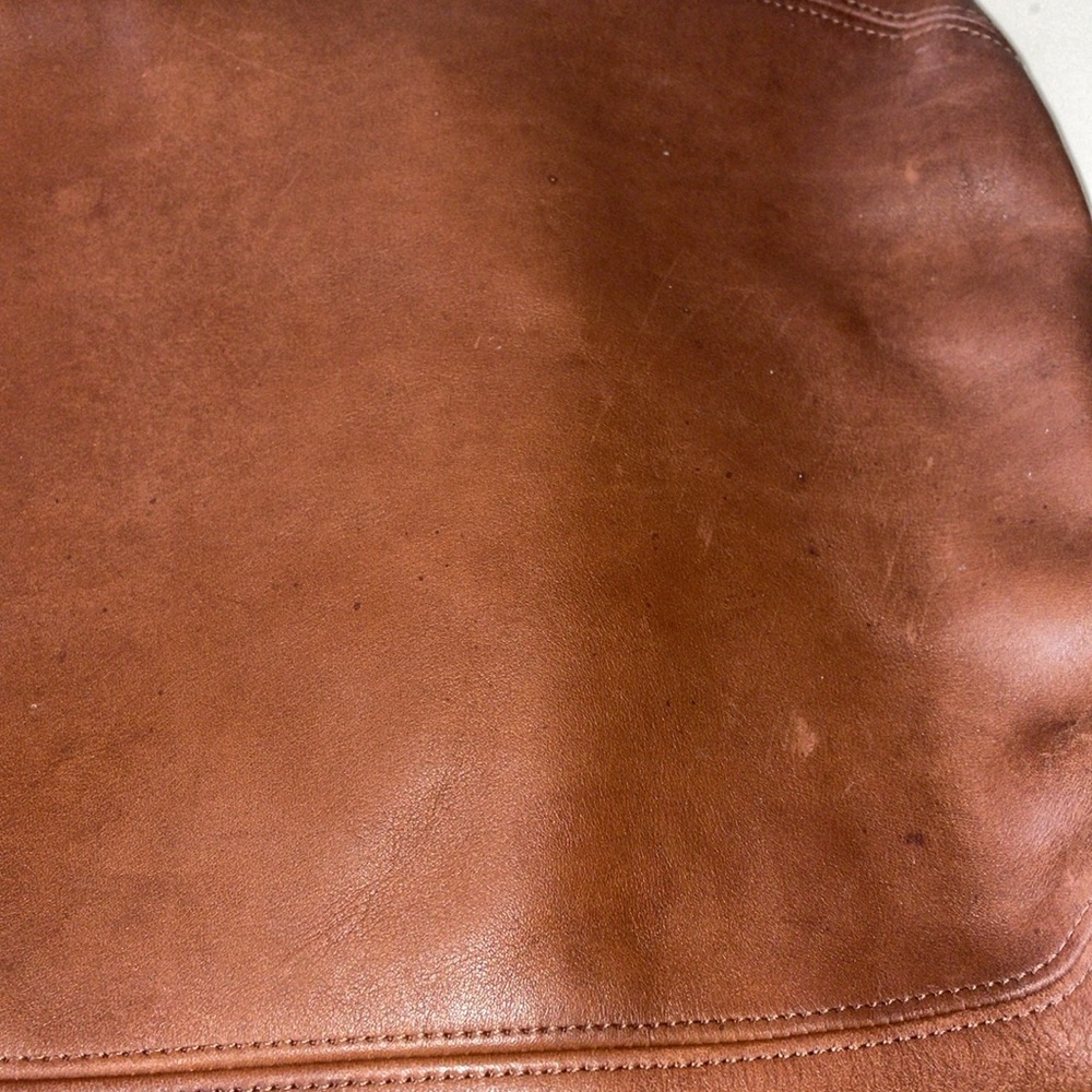 COACH VINTAGE DUFFLE SOHO XL Brown LEATHER BAG Authentication Papers - Picture 9 of 11